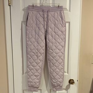 Athleta Apres Ski Down Jogger Pants Shasta Purple size 6